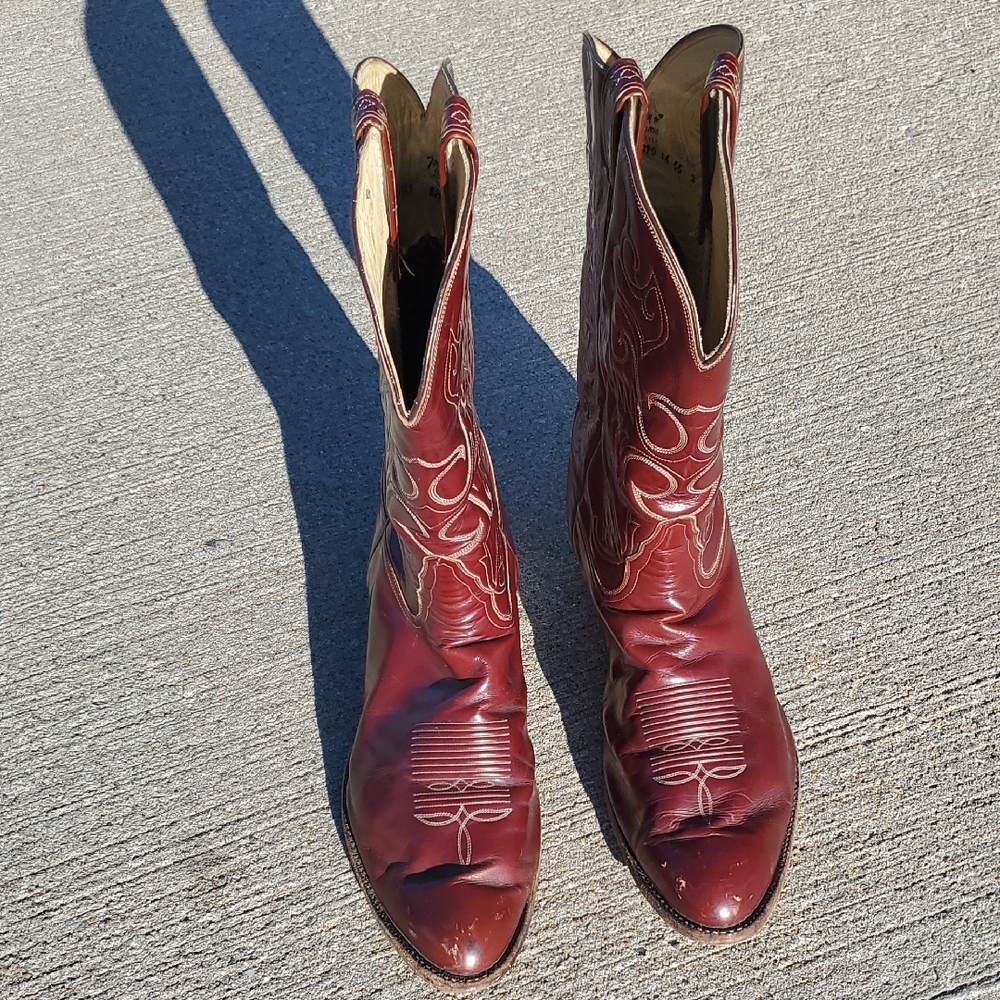 Tony Lama El Rey Cowboy Boots Size 16 EE - Picture 10 of 16